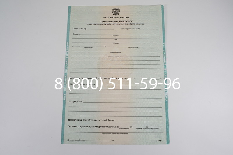 Диплом ПТУ 2014-2024 года в Пятигорске