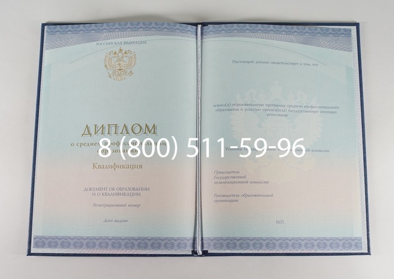 Диплом колледжа (Спецбланк) 2014-2024 года в Пятигорске